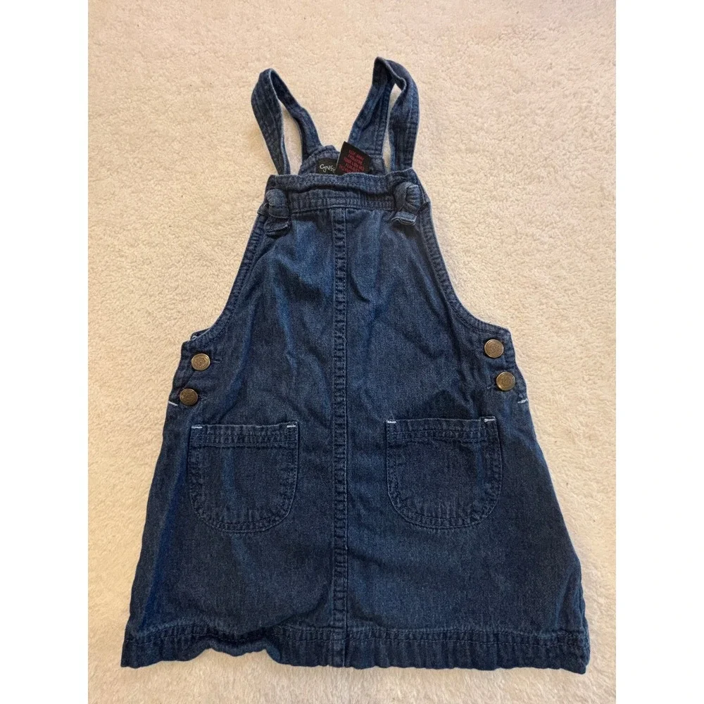 Cynthia Rowley Girls Blue Denim Overall Pinafore Jumper Dress Size 4T